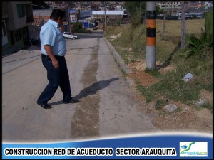 Construcción red de acueducto - Sector Arauquita