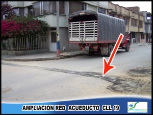 Ampliación red acueducto Cll 19