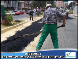 Línea de alivio red de alcantarillado Av. Circunvalar